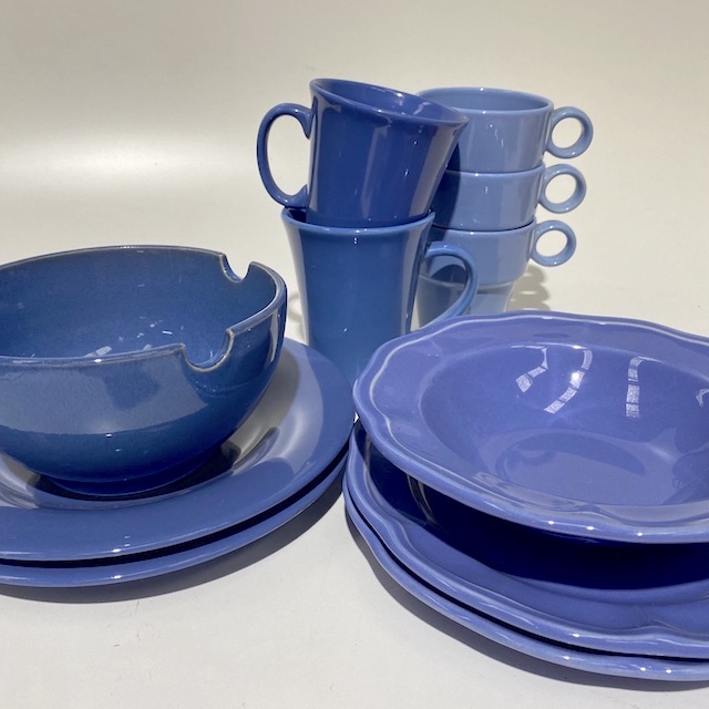 DINNERWARE, Contemporary Blue (Cornflour) Assorted